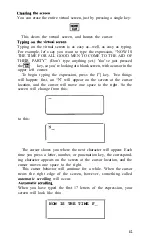 Preview for 45 page of Epson HX-20 Operation Manual