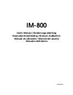 Preview for 1 page of Epson IM-800 User Manual