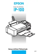 Epson IP-100 Setup And Direct Printing Manual preview