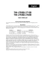 Preview for 9 page of Epson J7000 - TM B/W Inkjet Printer User Manual