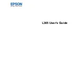 Epson L365 User Manual preview