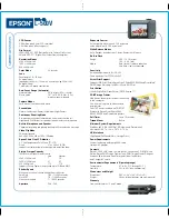 Preview for 2 page of Epson L500V - PhotoPC Digital Camera Specifications