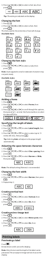 Preview for 4 page of Epson LabelWorks LW-300 User Manual