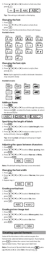 Preview for 4 page of Epson LabelWorks LW-400 User Manual