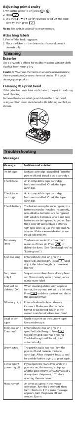 Preview for 6 page of Epson LabelWorks LW-400 User Manual