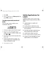 Preview for 22 page of Epson LabelWorks Safety Kit User Manual