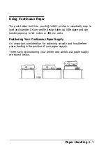 Предварительный просмотр 47 страницы Epson LQ-1010 User Manual