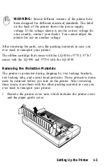 Preview for 17 page of Epson LQ-1050 User Manual