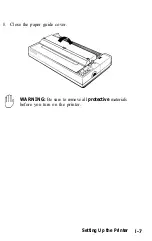 Preview for 21 page of Epson LQ-1050 User Manual