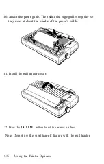 Preview for 192 page of Epson LQ-1050 User Manual