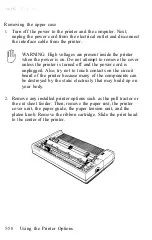 Preview for 206 page of Epson LQ-1050 User Manual