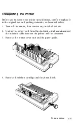 Preview for 231 page of Epson LQ-1050 User Manual