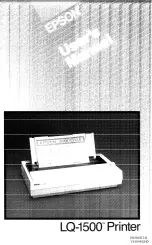 Epson LQ-1500 User Manual preview