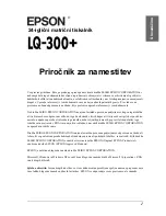 Preview for 195 page of Epson LQ-300 - Impact Printer Quick Start Manual