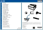 Preview for 1 page of Epson LQ-50 Setup Manual