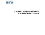 Epson LS500B User Manual предпросмотр