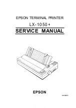 Epson LX-1050+ Service Manual preview