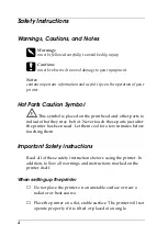 Preview for 4 page of Epson LX-1170+II User Manual