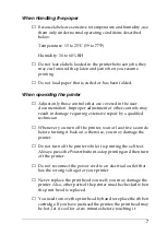 Preview for 7 page of Epson LX-1170+II User Manual