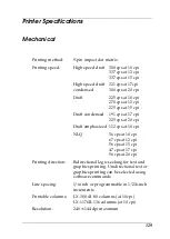 Preview for 129 page of Epson LX-1170+II User Manual