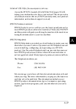 Preview for 143 page of Epson LX-1170 User Manual