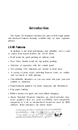 Preview for 9 page of Epson LX-86 User Manual