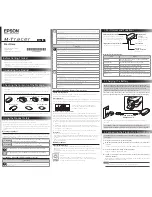 Preview for 1 page of Epson M-Tracer MT500G Start Here