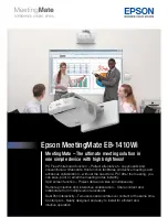 Preview for 1 page of Epson MeetingMate EB-1410Wi Specifications