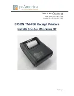 Epson Mobilink TM-P60 Installation Manual preview