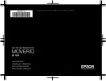 Epson Moverio BT-100 User Manual preview