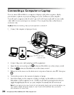 Предварительный просмотр 26 страницы Epson MovieMate 50 User Manual