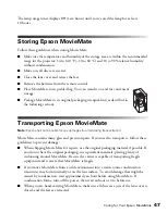 Предварительный просмотр 47 страницы Epson MovieMate 50 User Manual