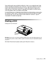 Preview for 25 page of Epson MOVIEMATE 62 User Manual