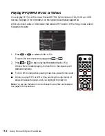 Preview for 42 page of Epson MOVIEMATE 62 User Manual