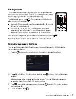 Preview for 49 page of Epson MOVIEMATE 62 User Manual