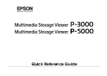 Preview for 1 page of Epson Multimedia Storage Viewer P-5000 Quick Reference Manual