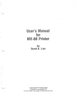 Preview for 2 page of Epson MX-80 IIIF/T User Manual