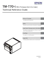 Preview for 1 page of Epson OmniLink TM-T70-i Technical Reference Manual