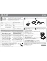 Epson OT-PH10 Installation Manual preview