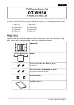 Предварительный просмотр 2 страницы Epson OT-WH30 Installation Manual