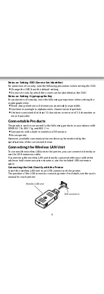 Preview for 4 page of Epson OT-WLO2 User Manual