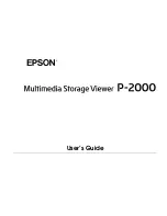 Epson P-2000 - Multimedia Storage Viewer User Manual preview