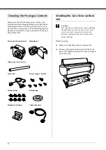 Предварительный просмотр 4 страницы Epson P260 User Manual