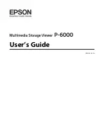 Preview for 1 page of Epson P6000 - Multimedia Photo Viewer User Manual