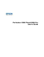 Epson Perfection V800 Photo User Manual preview