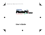 Preview for 1 page of Epson PhotoPC 550 User Manual