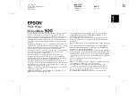 Preview for 1 page of Epson PICTUREMATE 500 User Manual