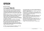 Preview for 5 page of Epson PictureMate PM 215 User Manual