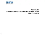 Предварительный просмотр 1 страницы Epson PowerLite 118 User Manual