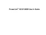 Epson PowerLite 1222 User Manual preview